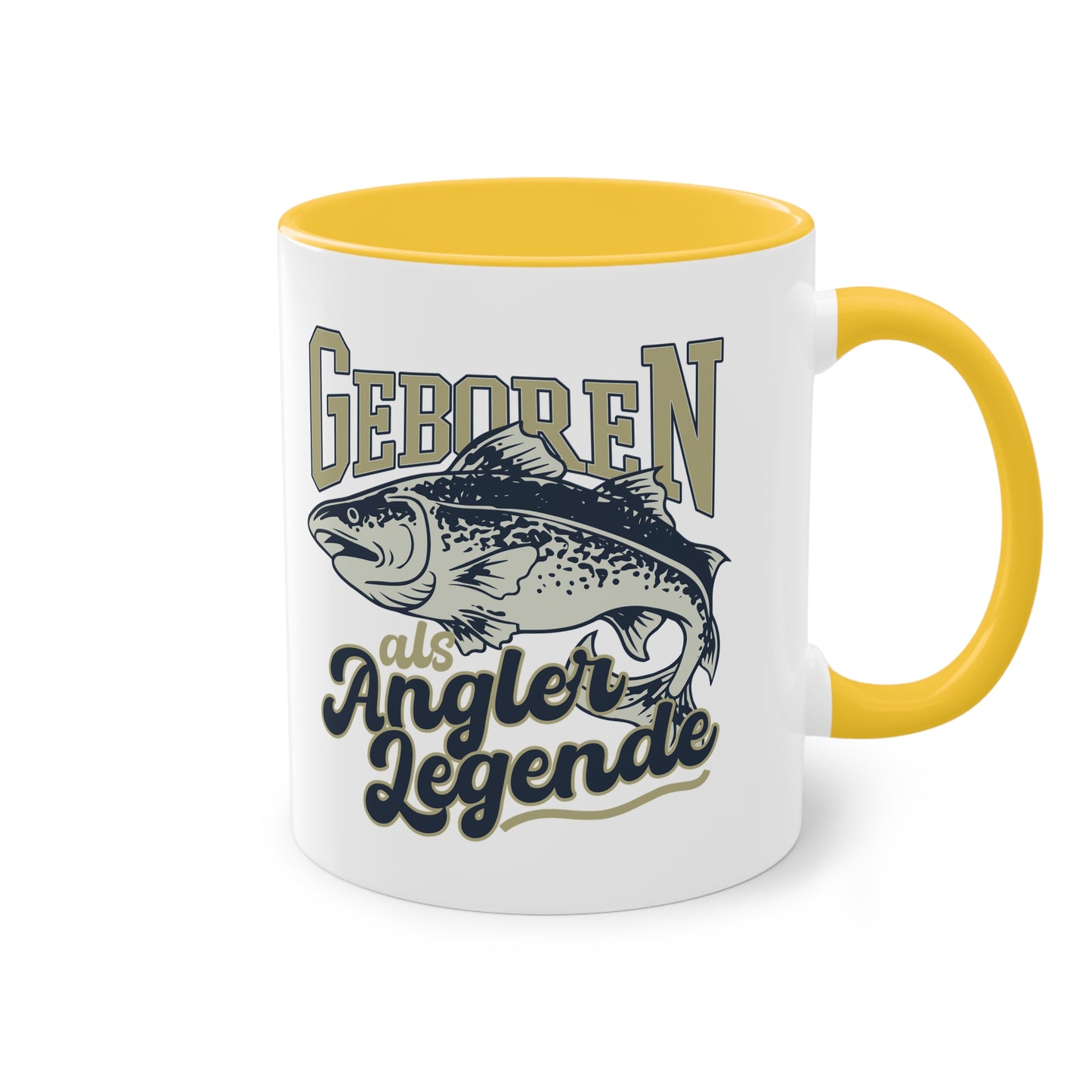 Geboren als Angler Legende Tasse - Perfekt für passionierte Angler