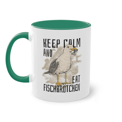 Keep Calm and Eat Fischbrötchen Tasse - Maritimer Genuss für echte Küstenfans