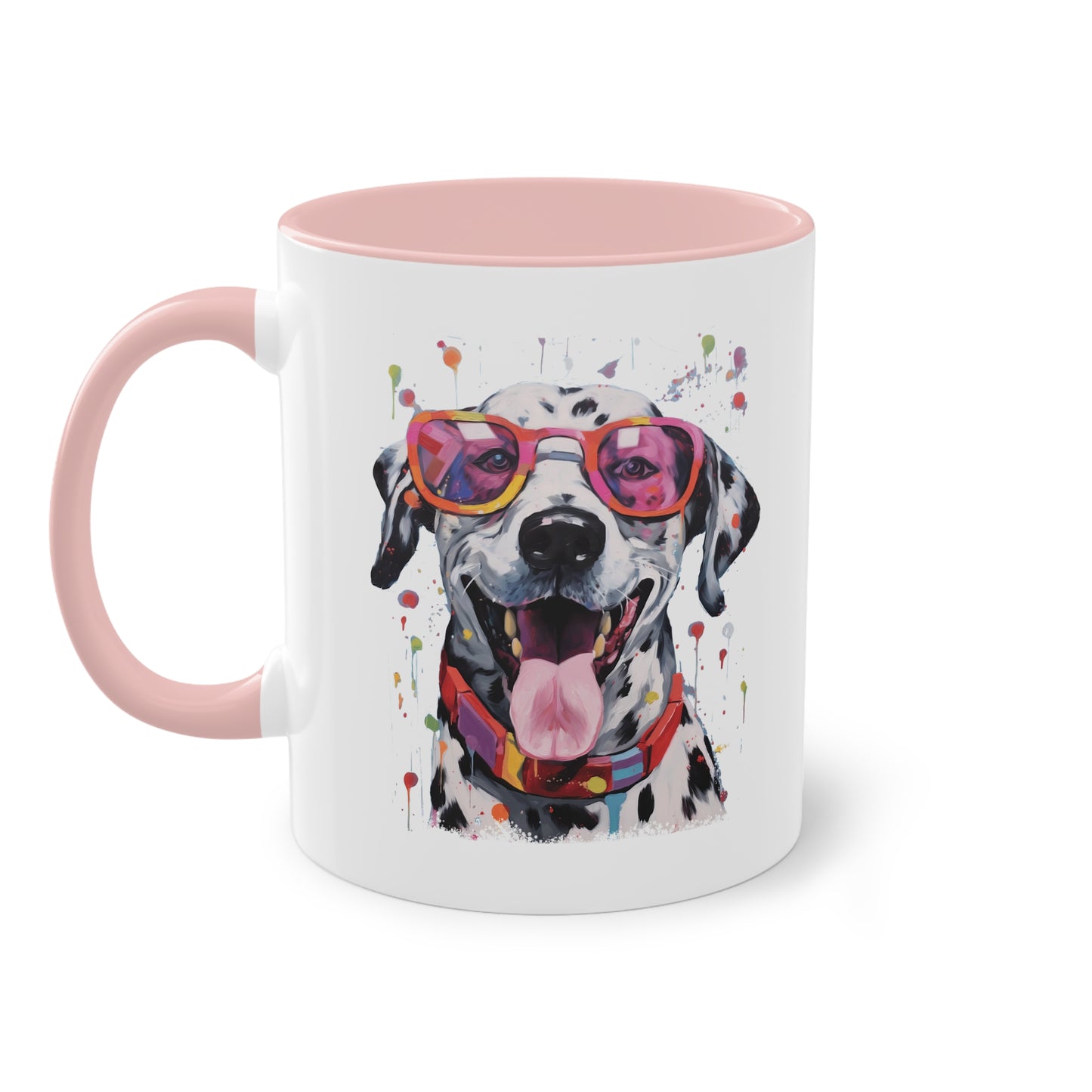 Dalmatiner mit Sonnenbrille Tasse - Coole Hunde Keramik Tasse