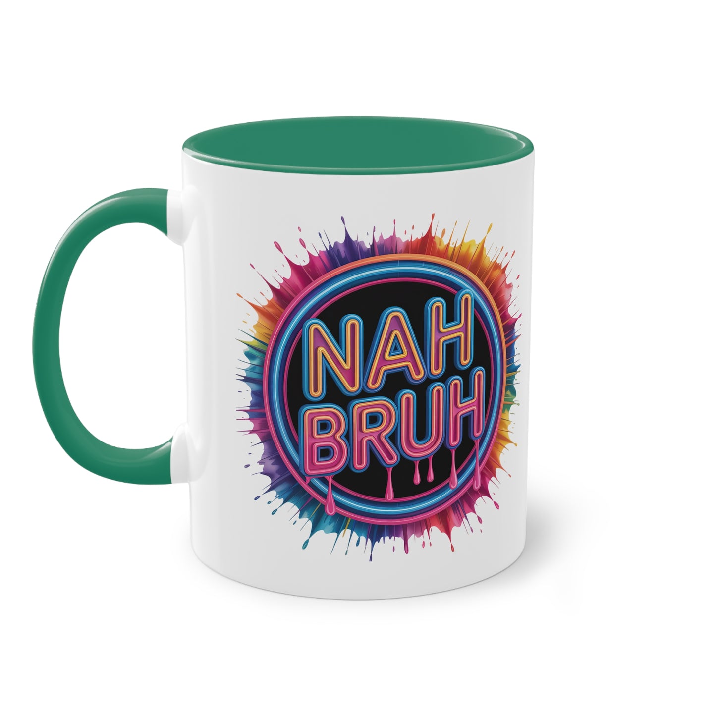 Nah Bruh Tasse | Cooler Spruch im bunten Streetstyle-Look