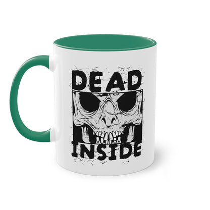 Gruselige Totenkopf Tasse für Fans düsterer Halloween Designs