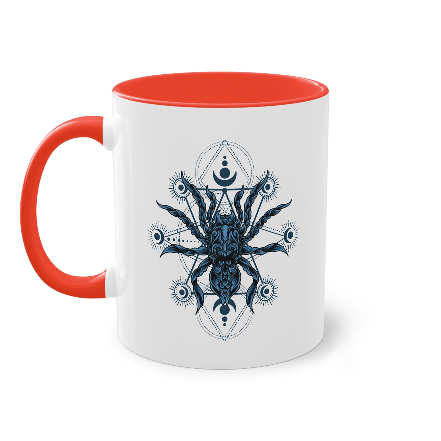 Tasse mit Ornament Spinne für Spinnenfans