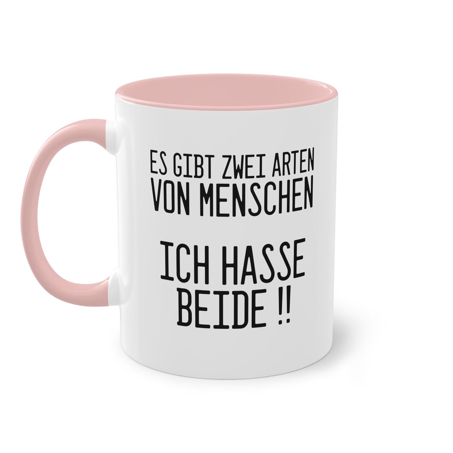 Es gibt zwei Arten von Menschen Tasse - Lustiger Spruch für jeden Morgen