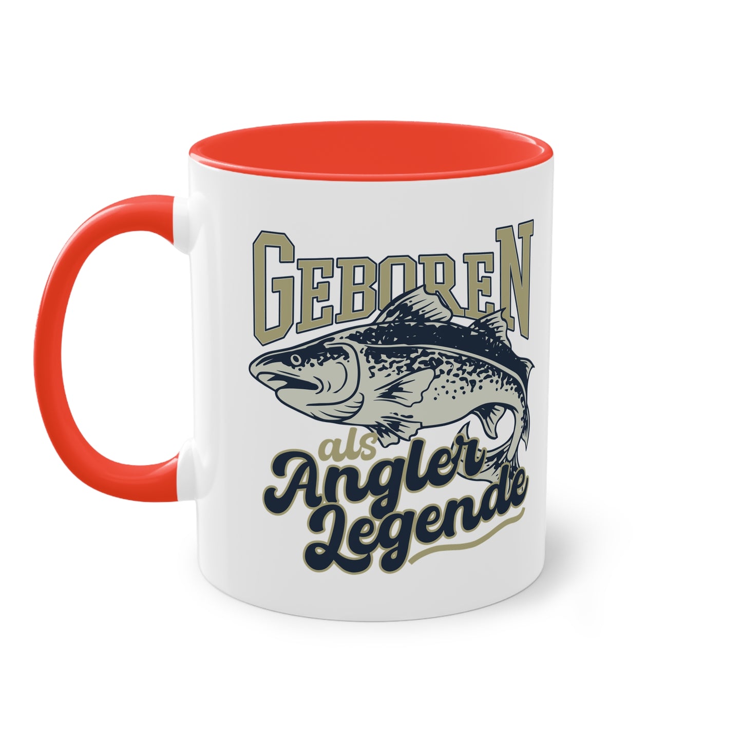 Geboren als Angler Legende Tasse - Perfekt für passionierte Angler