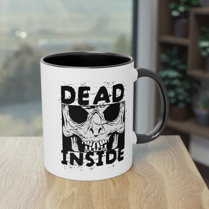 Gruselige Totenkopf Tasse für Fans düsterer Halloween Designs