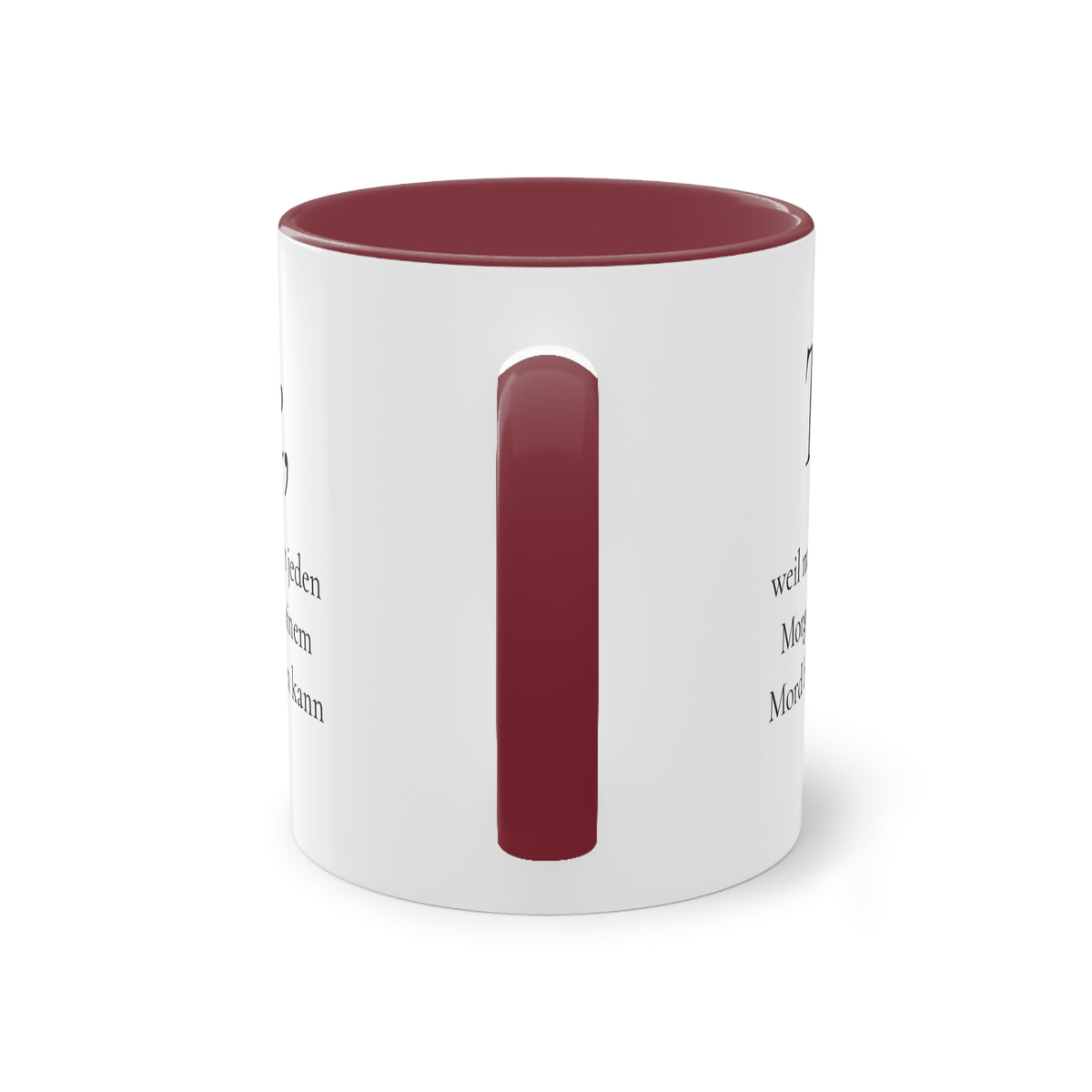 Teetasse "Tee, weil man nicht jeden Morgen mit einem Mord beginnen kann", Ansicht 15