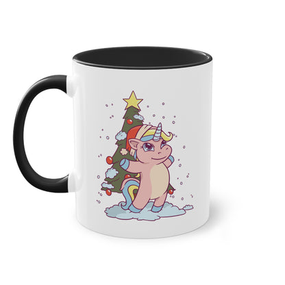 Weihnachtstasse mit Einhorn - Süßes Weihnachtsdesign