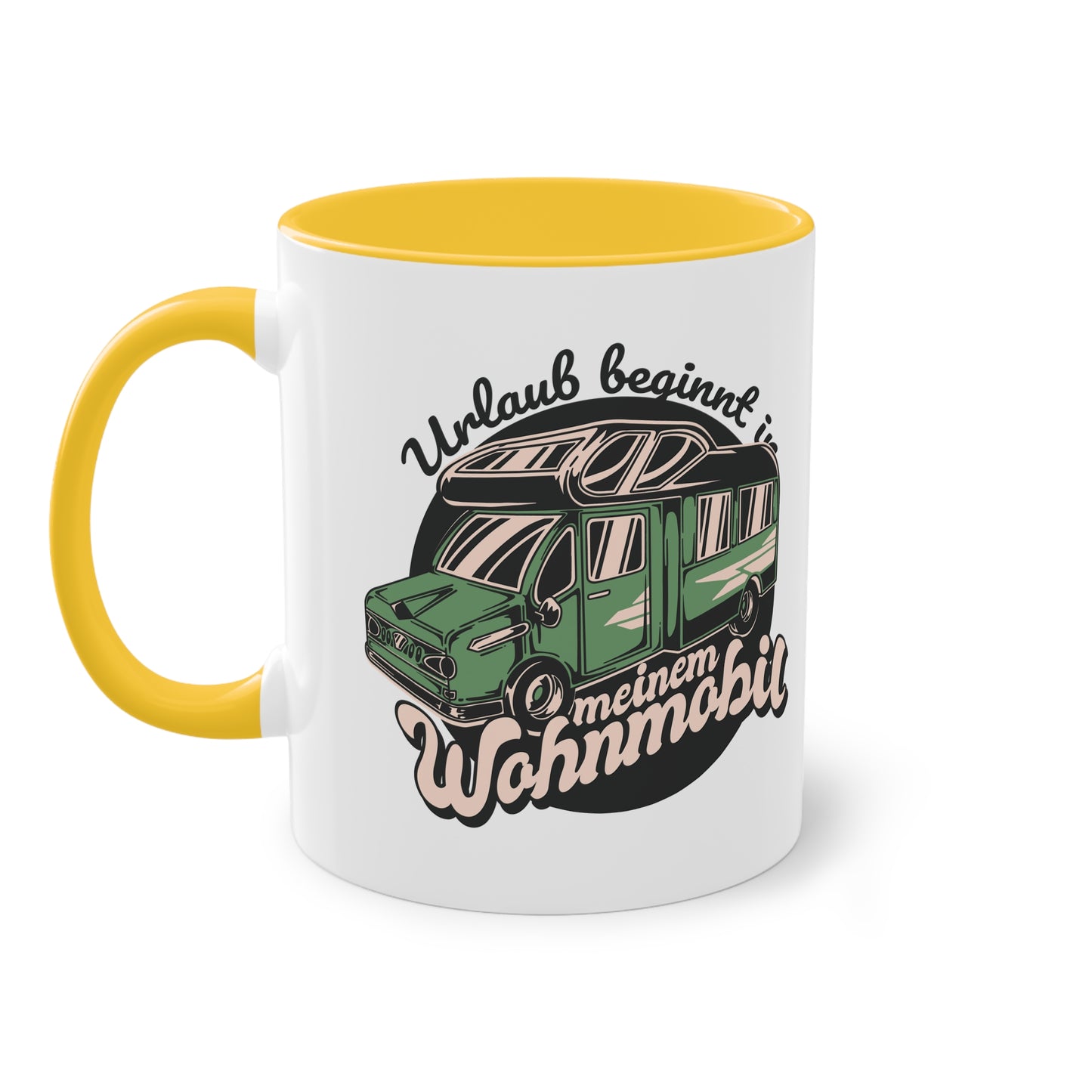 Camping Wohnmobil Tasse - "Urlaub beginnt in meinem Wohnmobil"