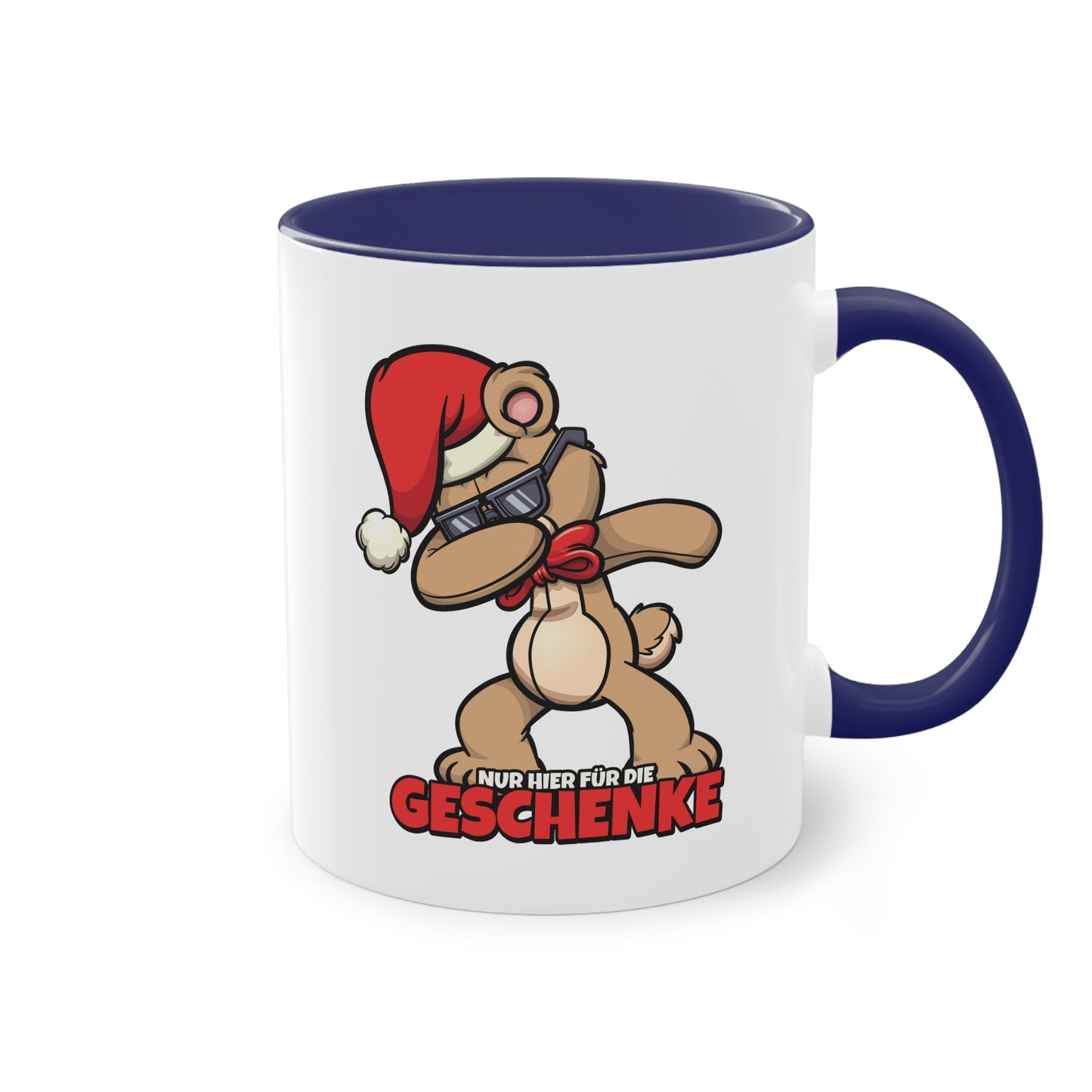 Dappender Weihnachts Teddybär: Nur für die Geschenke hier Tasse