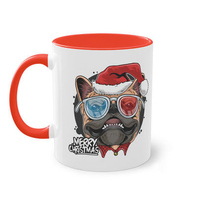 Festliche Mopsfreude: Merry Christmas Hunde Weihnachts Tasse