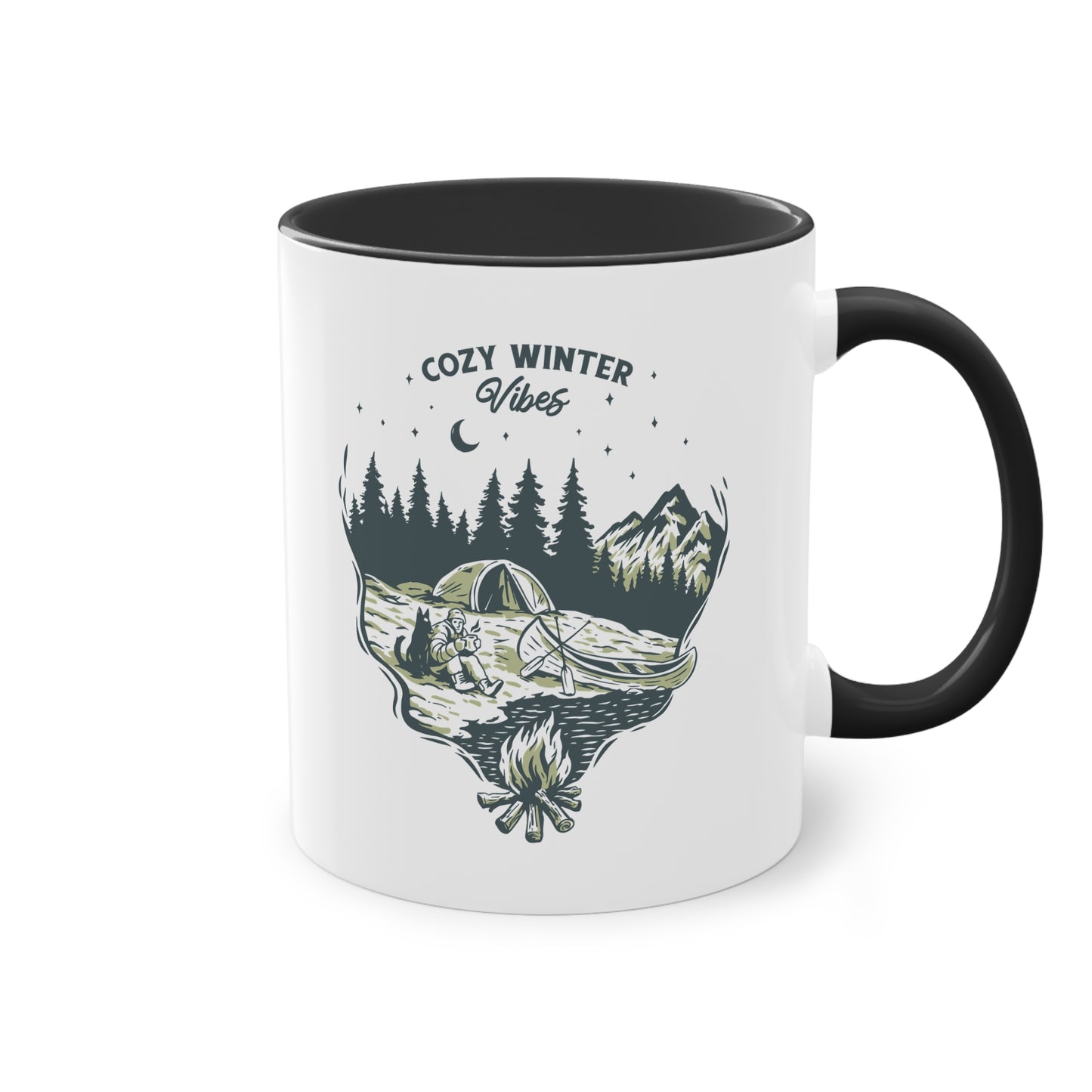 Winter Camping Tasse - "Cozy Winter Vibes"