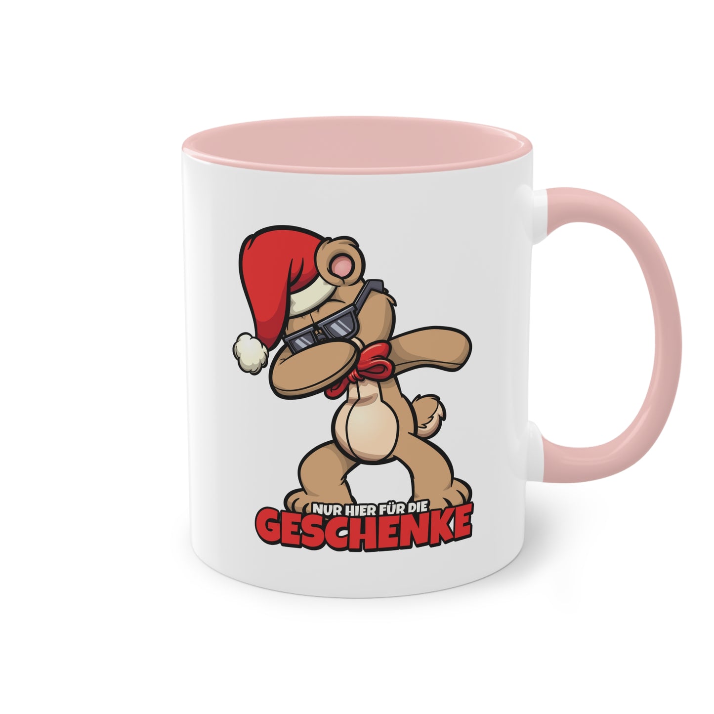 Dappender Weihnachts Teddybär: Nur für die Geschenke hier Tasse