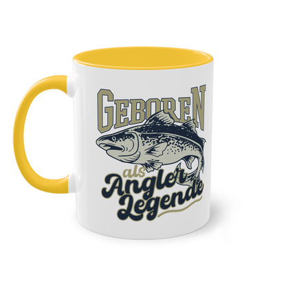 Geboren als Angler Legende Tasse - Perfekt für passionierte Angler