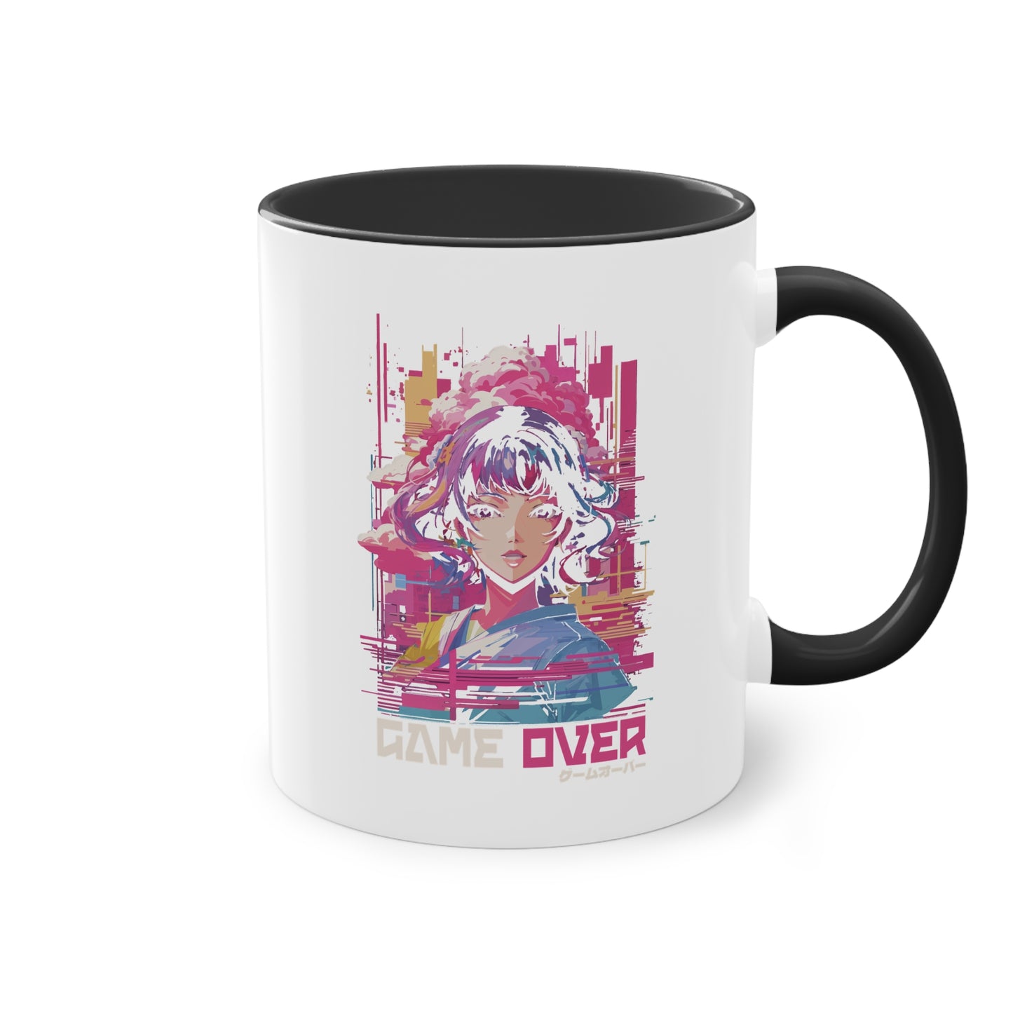 Vaporwave Tasse - Stylisches Anime-Design mit futuristischem Look