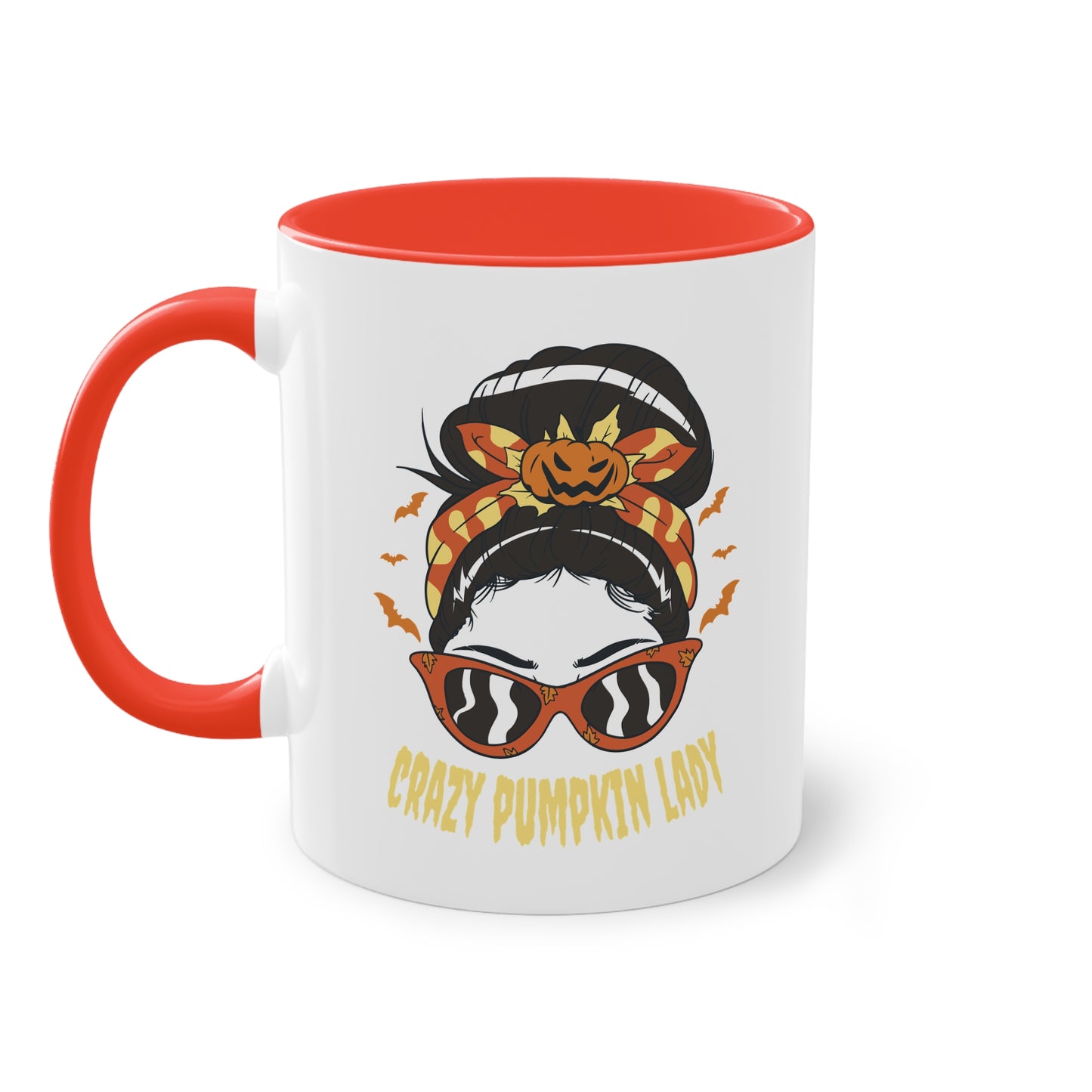 Crazy Pumpkin Lady Tasse - Lustige Halloween Keramik Tasse