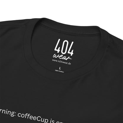 "Programmer's Fuel: Don't Code on Empty" T-Shirt - Code und Kaffee für Entwickler