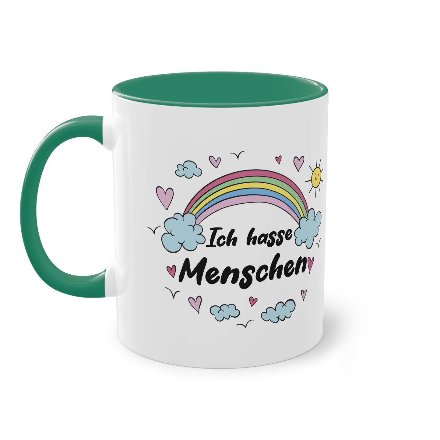 Liebevolle Ironie: Ich hasse Menschen Tasse