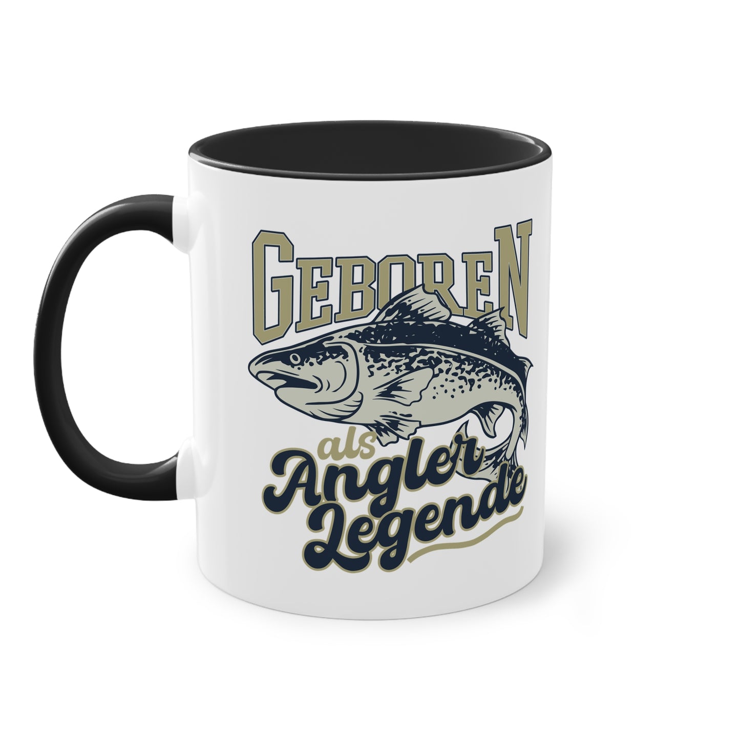 Geboren als Angler Legende Tasse - Perfekt für passionierte Angler