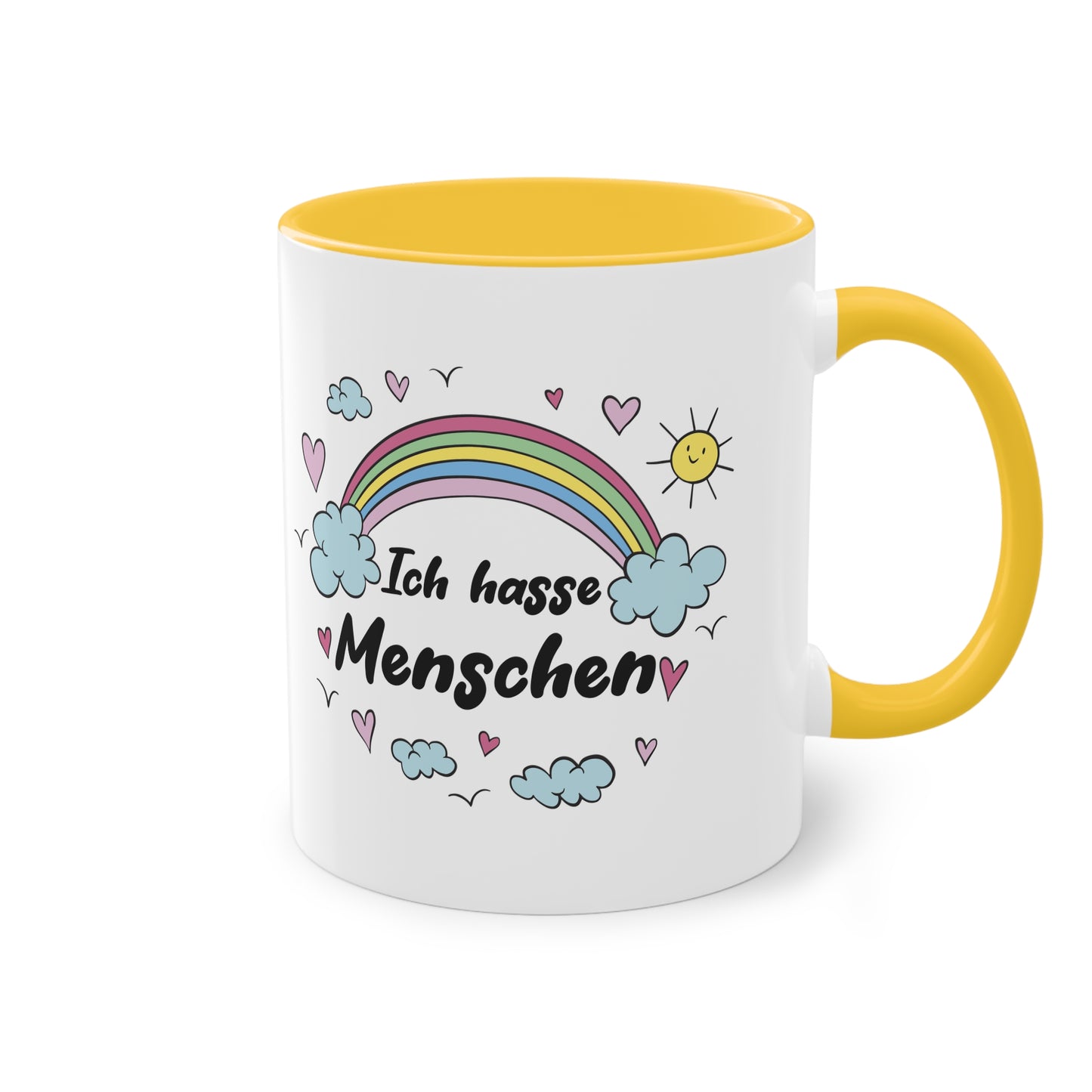 Liebevolle Ironie: Ich hasse Menschen Tasse