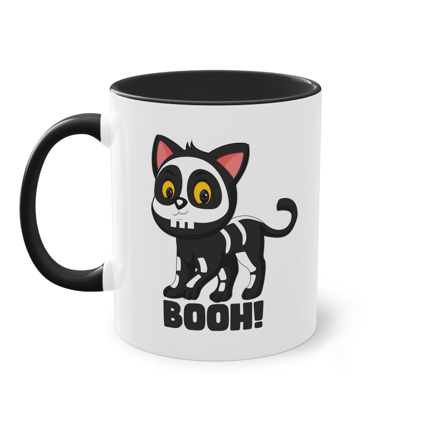 Booh! Schwarze Katze Halloween Tasse