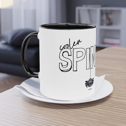 Tasse "Cooler Spinner" mit Sonnenbrillen-Spinne für entspannte Spinnenfans