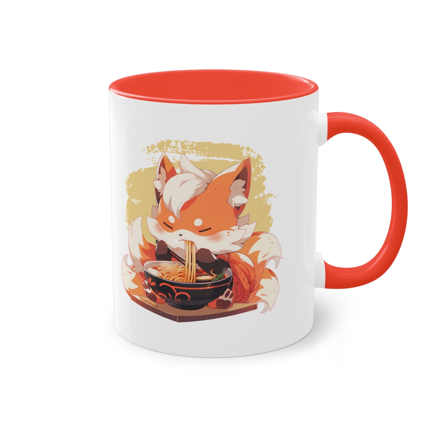 Fuchs Ramen Tasse - Niedliche Anime/Manga Tasse mit Fuchs und Ramen Design