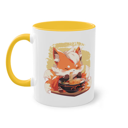 Fuchs Ramen Tasse - Niedliche Anime/Manga Tasse mit Fuchs und Ramen Design