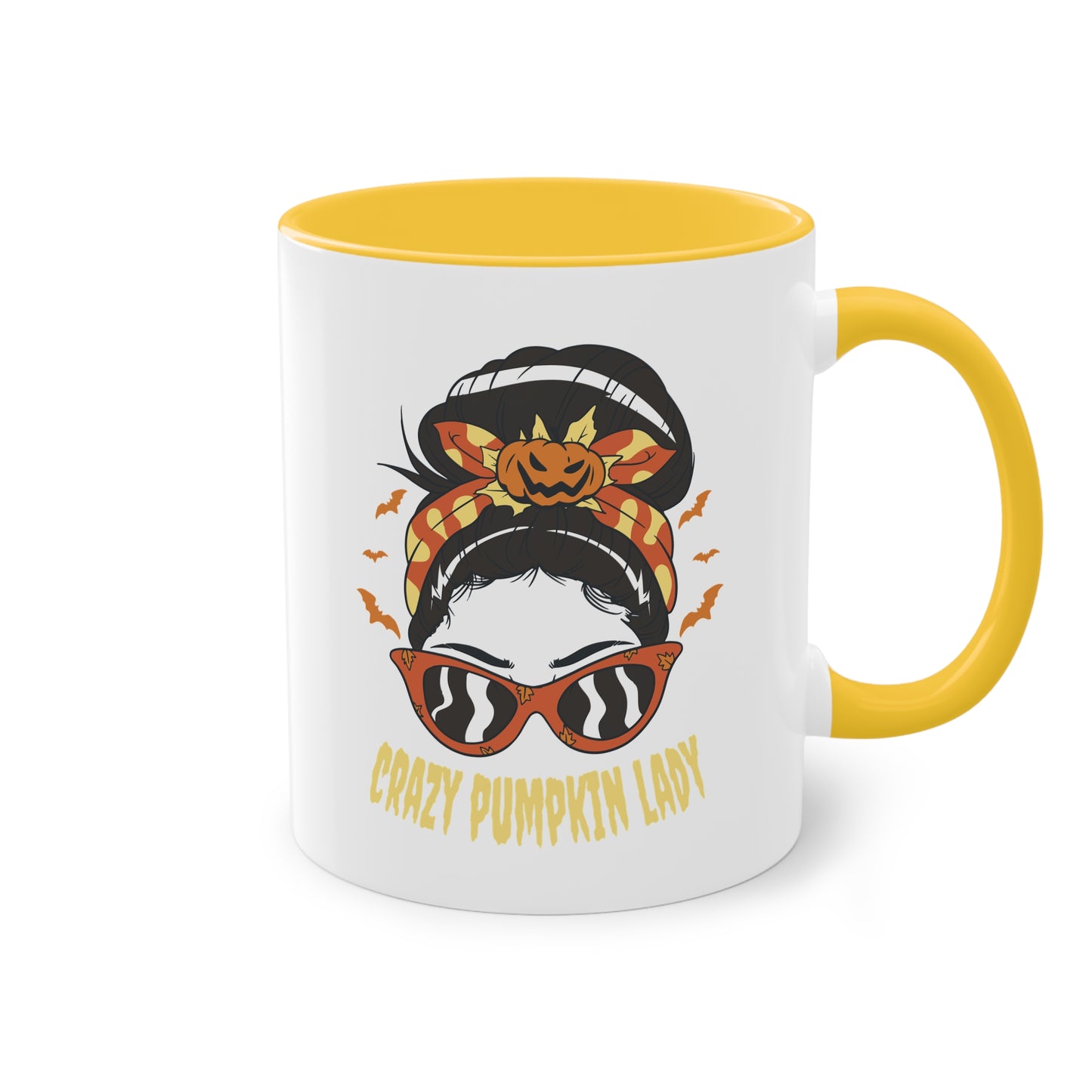 Crazy Pumpkin Lady Tasse - Lustige Halloween Keramik Tasse