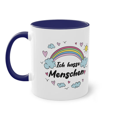 Liebevolle Ironie: Ich hasse Menschen Tasse