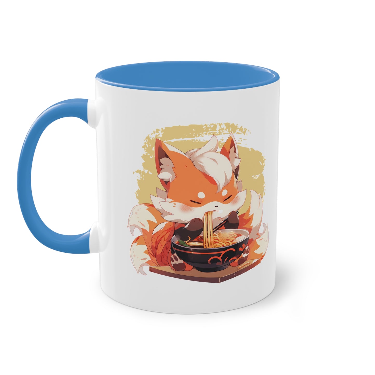 Fuchs Ramen Tasse - Niedliche Anime/Manga Tasse mit Fuchs und Ramen Design