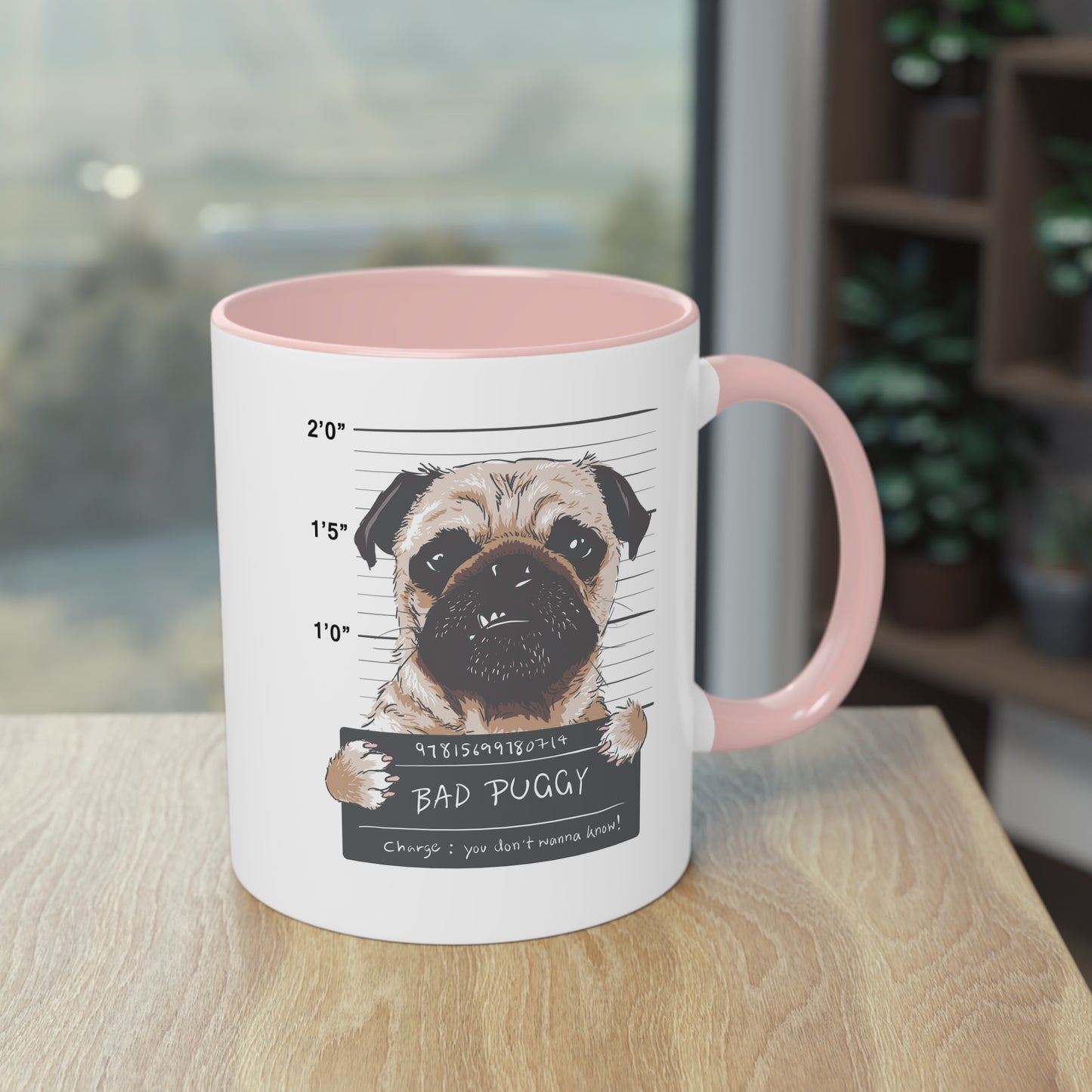 Bad Puggy Police: Mops auf Verbrecherjagd Tasse