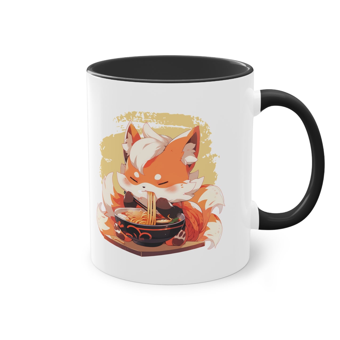 Fuchs Ramen Tasse - Niedliche Anime/Manga Tasse mit Fuchs und Ramen Design