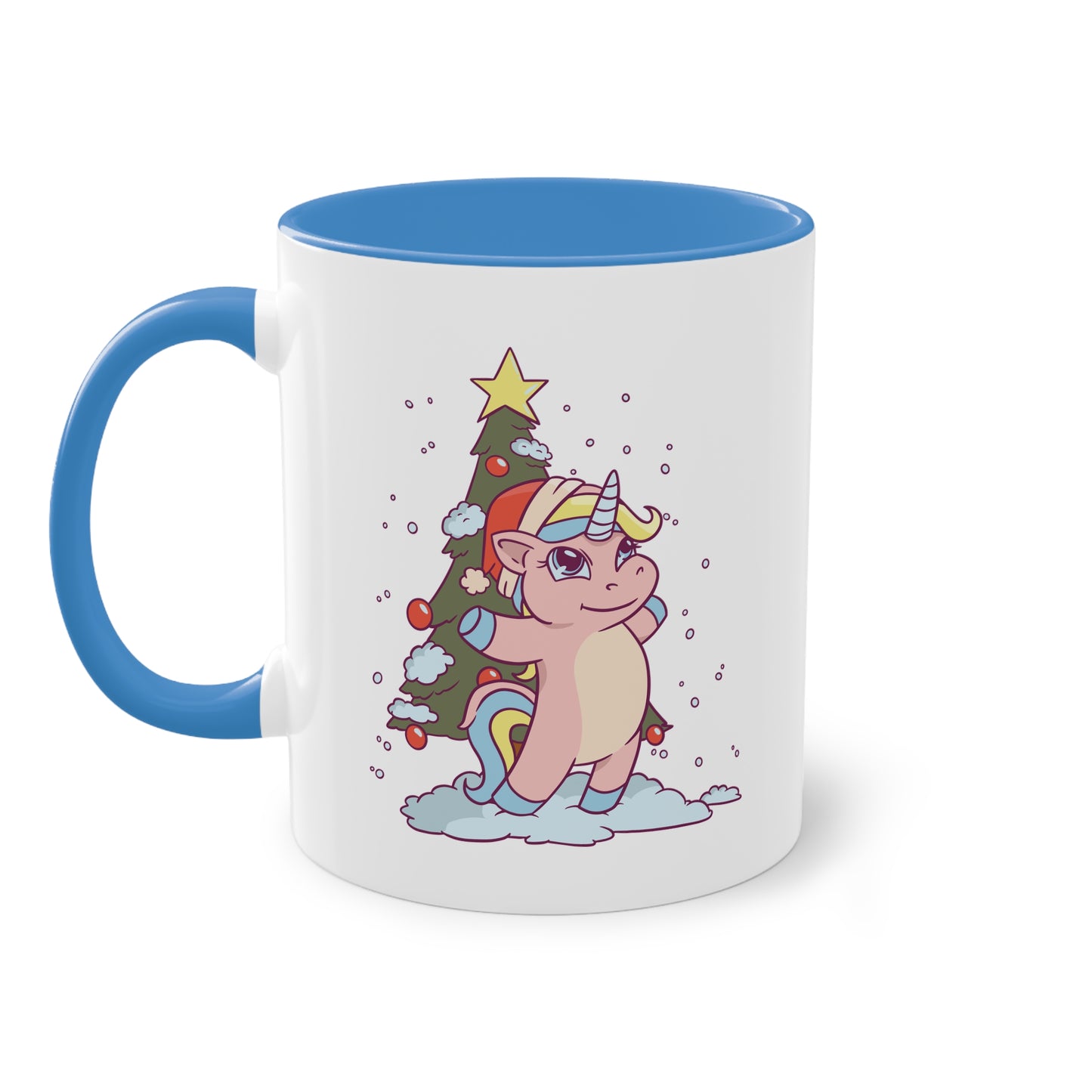 Weihnachtstasse mit Einhorn - Süßes Weihnachtsdesign