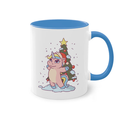 Weihnachtstasse mit Einhorn - Süßes Weihnachtsdesign