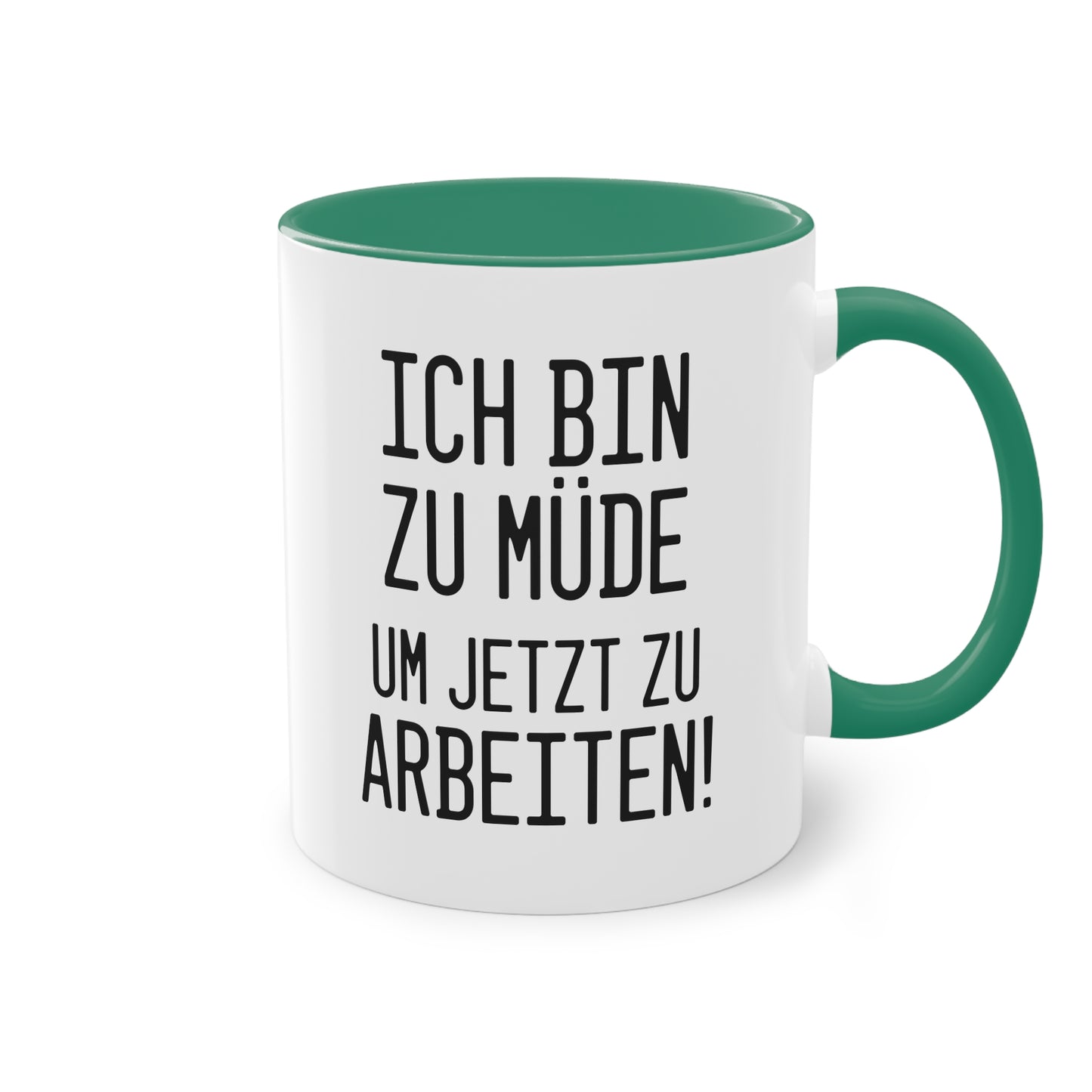 Kein Home Office? "Ich bin zu müde um jetzt zu arbeiten"  Tasse