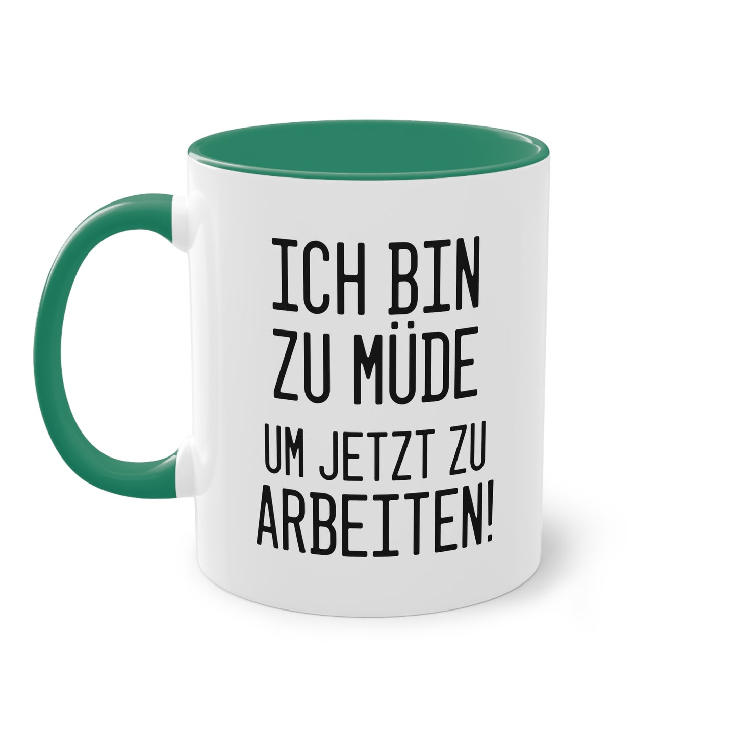 Kein Home Office? "Ich bin zu müde um jetzt zu arbeiten"  Tasse