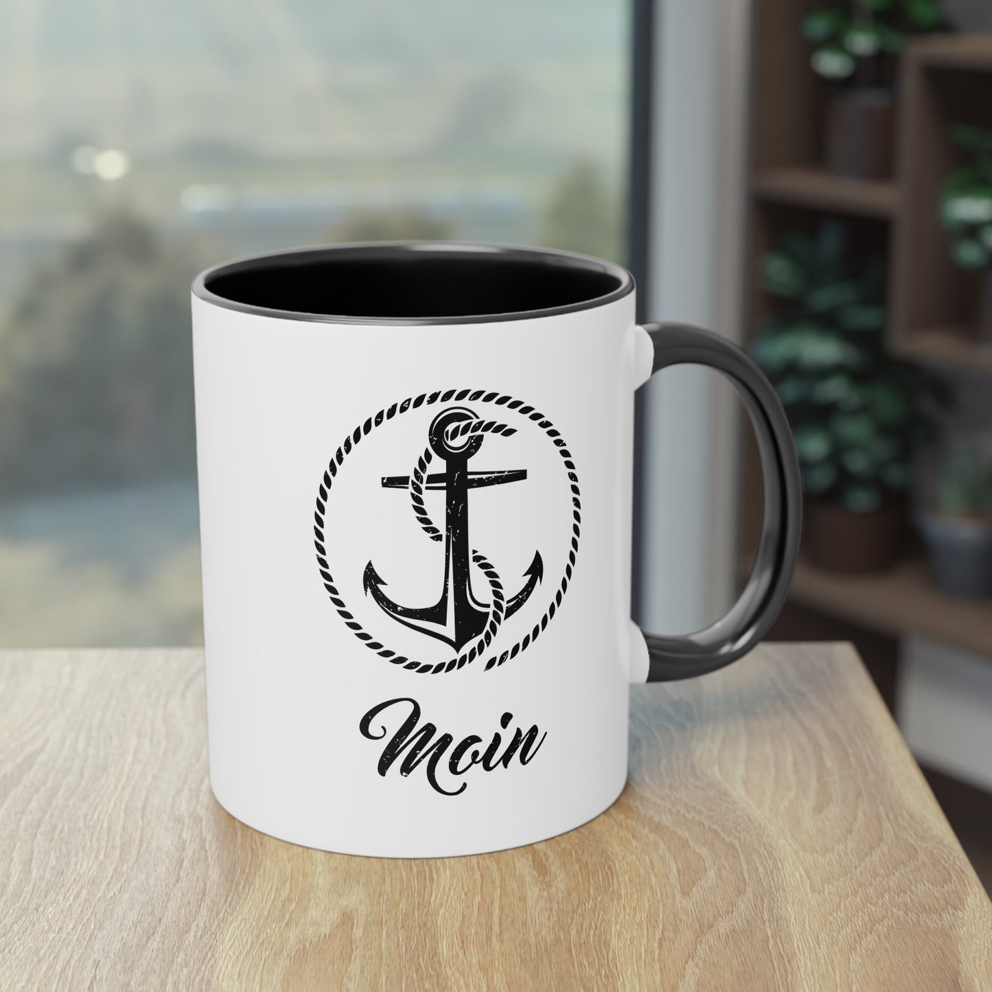 Moin Tasse mit Anker - Nordischer Charme für deinen Kaffeegenuss