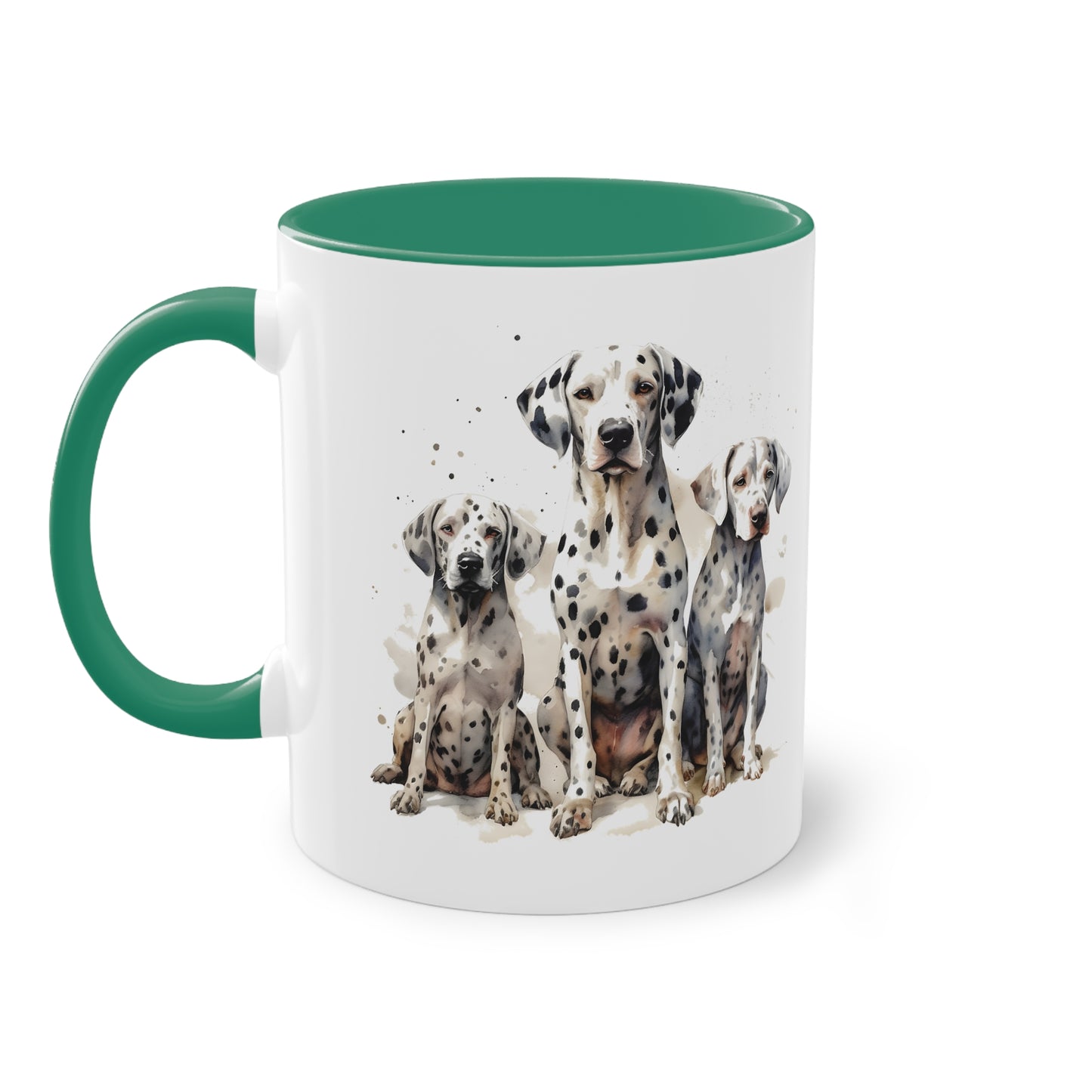 Dalmatiner Familie Tasse - Schöne Hunde Keramik Tasse