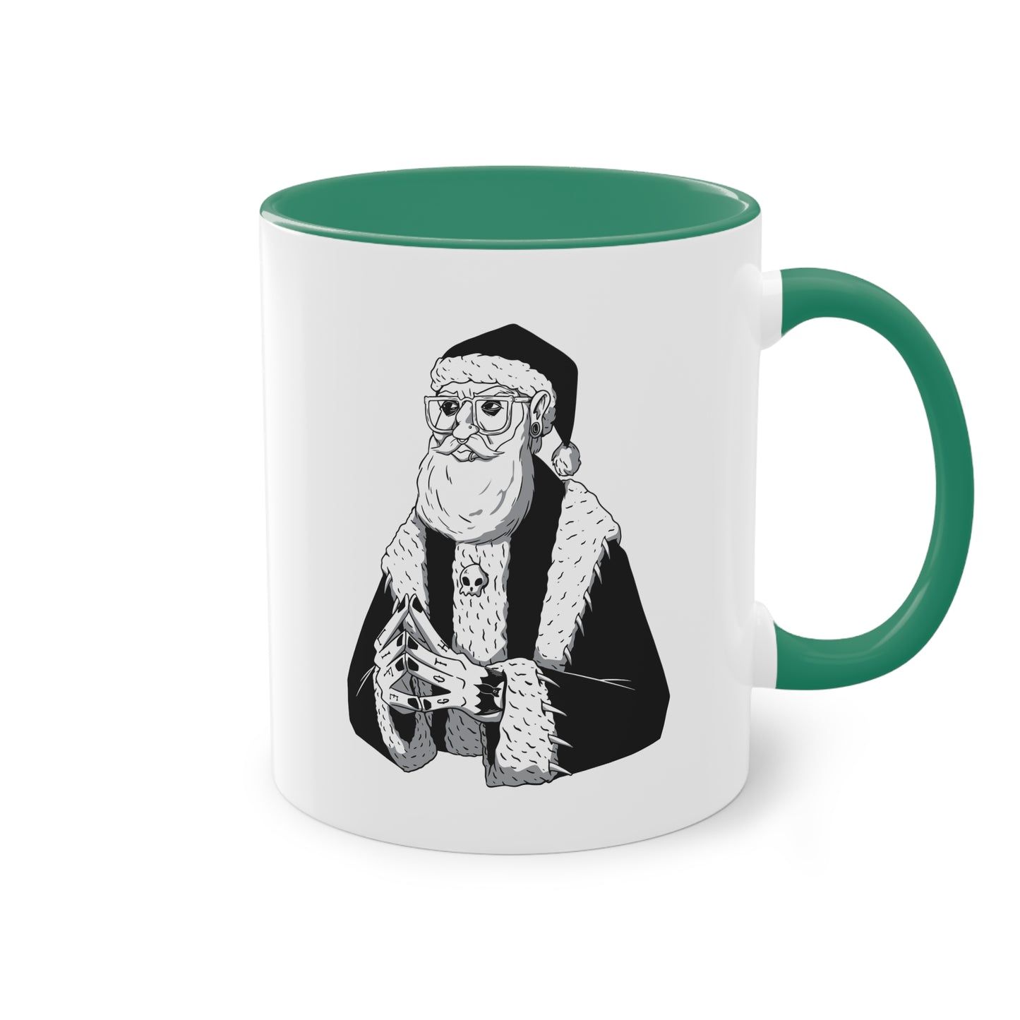 Dunkle Weihnachtsstimmung: Gothic Weihnachtsmann Tasse