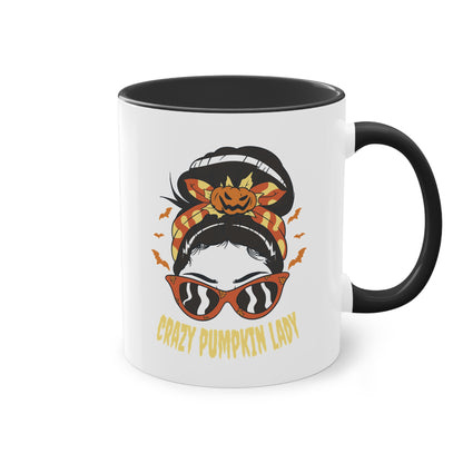 Crazy Pumpkin Lady Tasse - Lustige Halloween Keramik Tasse