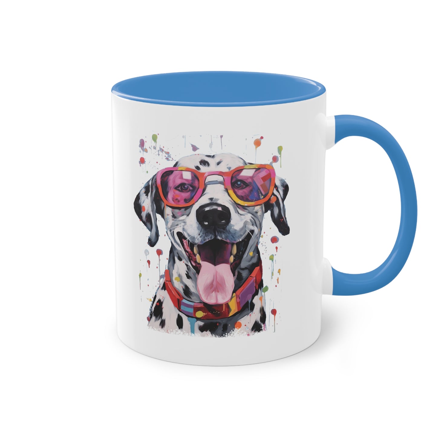 Dalmatiner mit Sonnenbrille Tasse - Coole Hunde Keramik Tasse