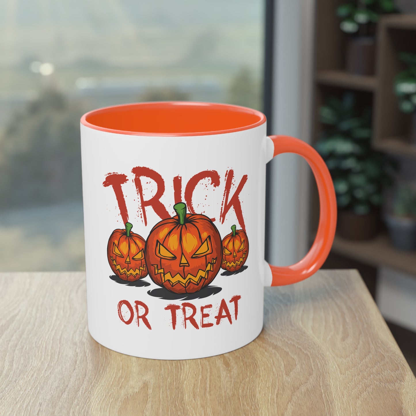 Trick or Treat Tasse - Gruselige Halloween Keramik Tasse