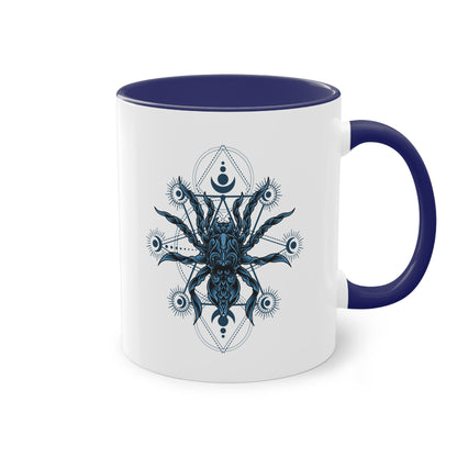 Tasse mit Ornament Spinne für Spinnenfans