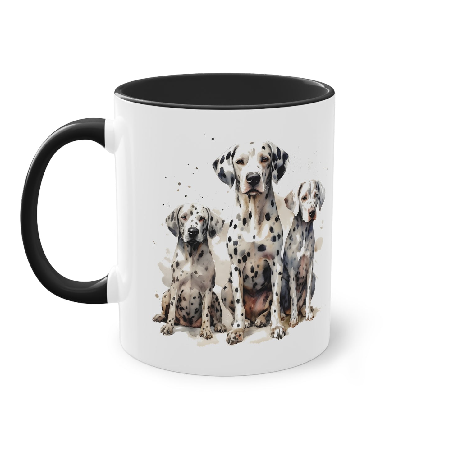 Dalmatiner Familie Tasse - Schöne Hunde Keramik Tasse