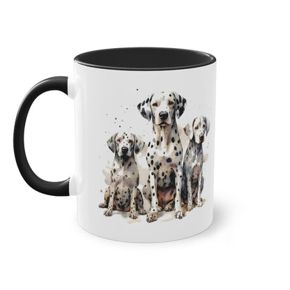 Dalmatiner Familie Tasse - Schöne Hunde Keramik Tasse