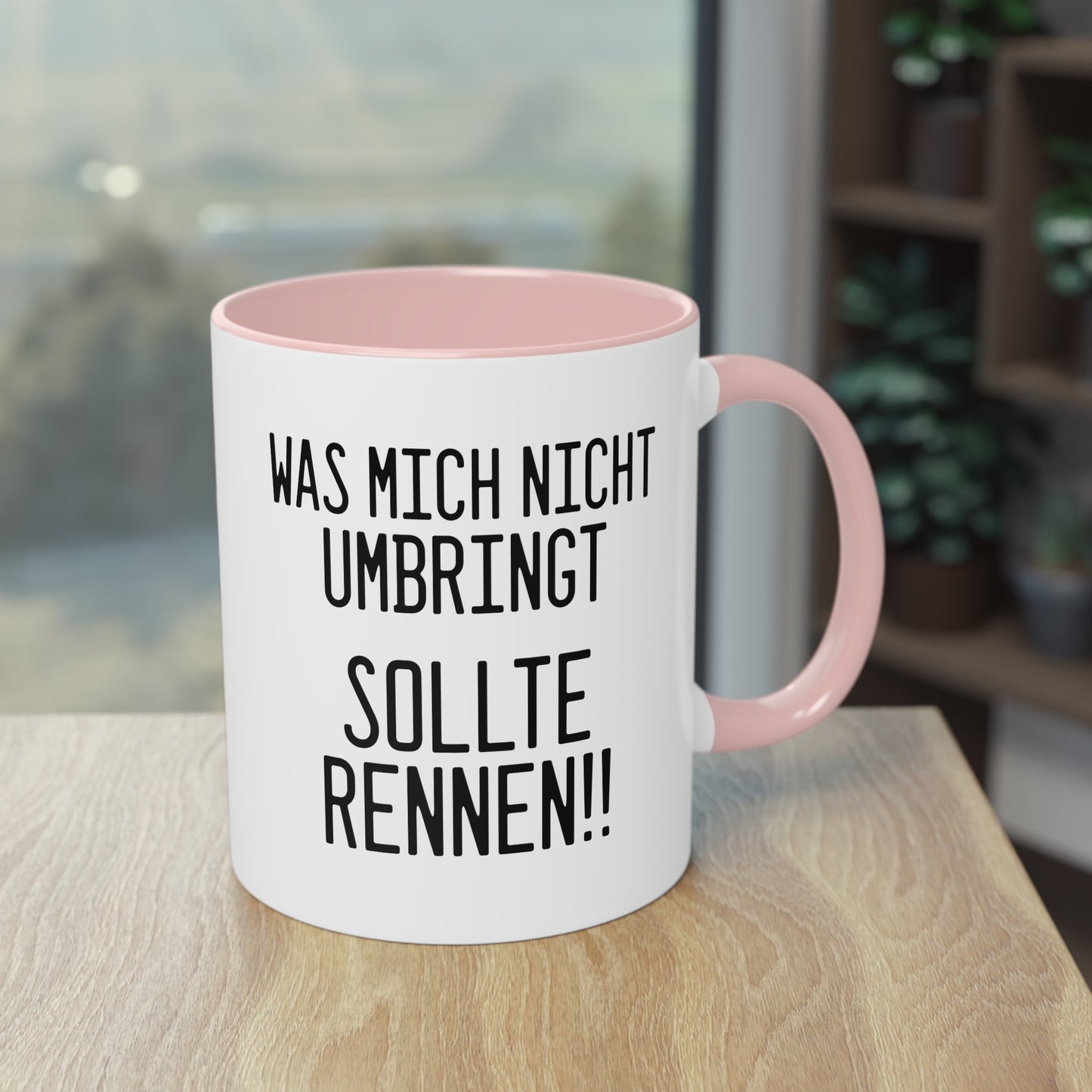 Was mich nicht umbringt sollte rennen!! Tasse