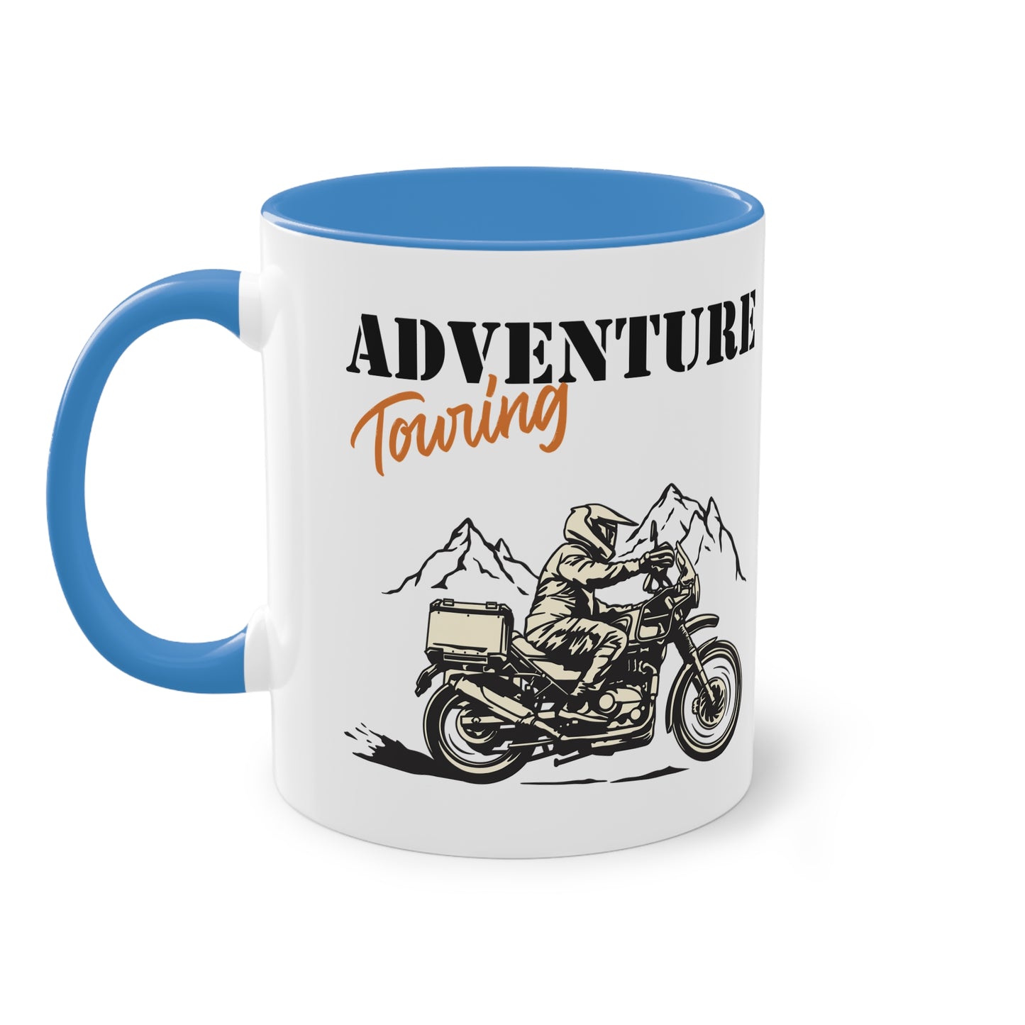 "Adventure Touring" Tasse - Für Motorrad-Abenteurer