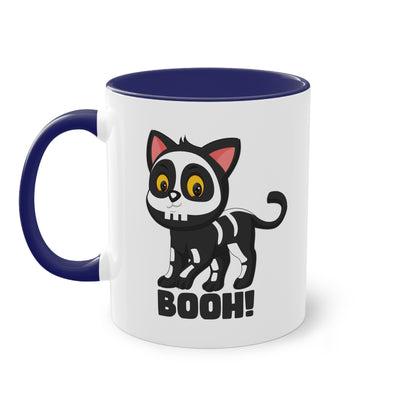 Booh! Schwarze Katze Halloween Tasse