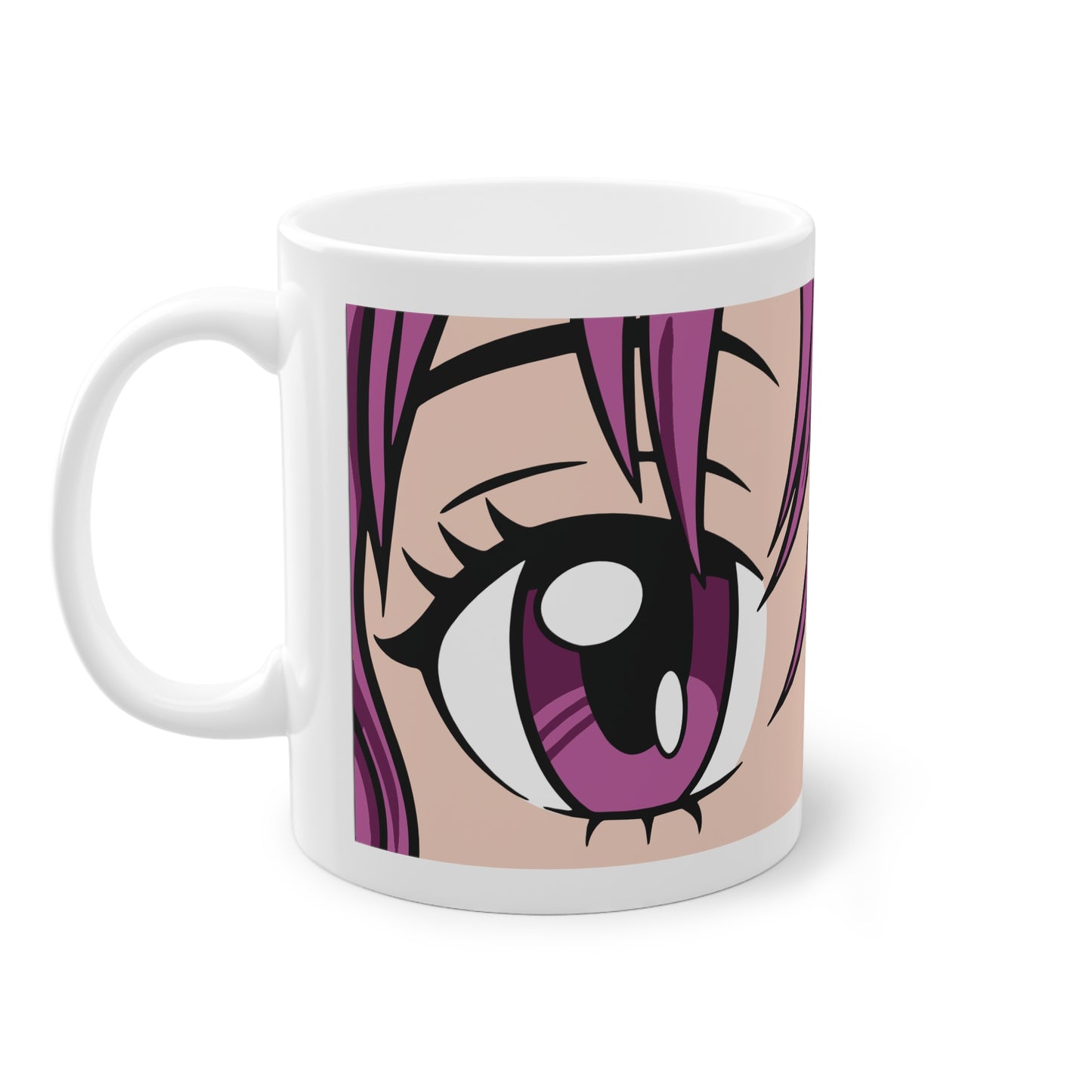 Geheimnisvolle Blicke - Kunstvolle Anime-Augen Tasse