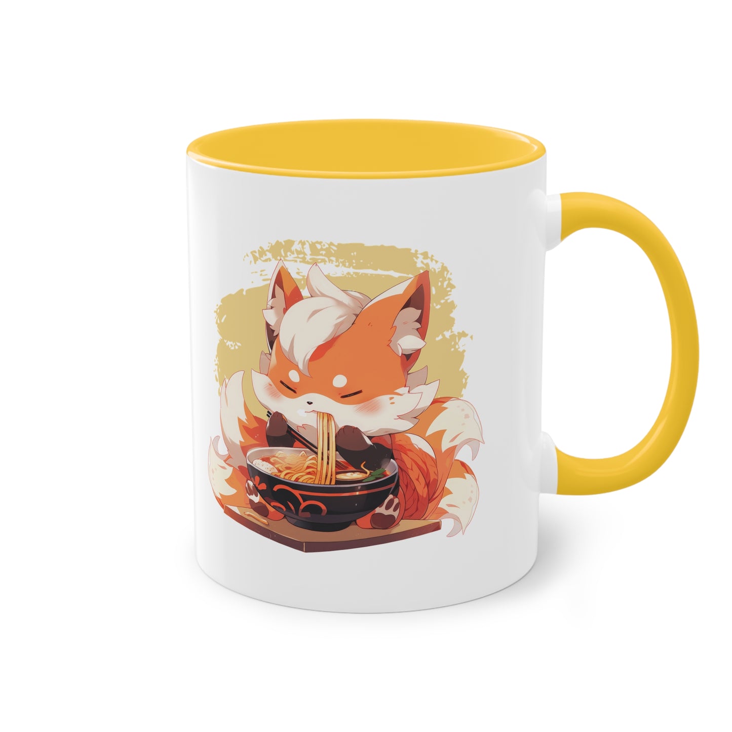 Fuchs Ramen Tasse - Niedliche Anime/Manga Tasse mit Fuchs und Ramen Design